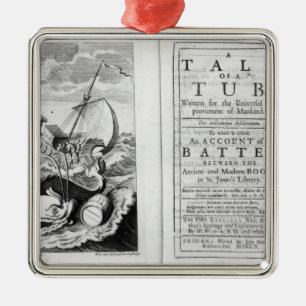 Ornement Carré Argenté 'Un conte d'un Tub