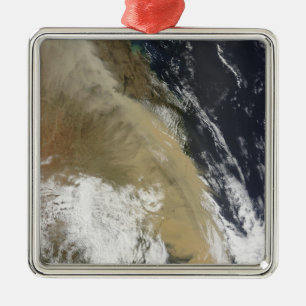 Ornement Carré Argenté Un mur de la poussière s'est étendu de Queensla 