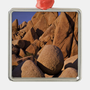 Ornement Carré Argenté USA, Californie, Parc national de Joshua Tree.