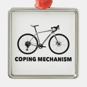 Ornement Carré Argenté Vélo du mécanisme d'adaptation