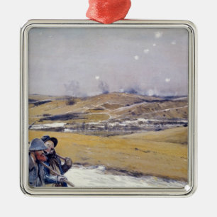 Ornement Carré Argenté Verdun, 1916