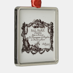 Ornement Carré Argenté Versailles – baroque – deco noble Wedding marriage