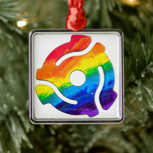 Ornement Carré Argenté Vibran de l'adaptateur d'enregistrement SlipperyJo