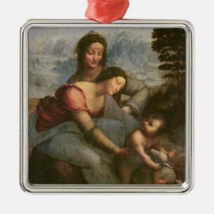 Ornement Carré Argenté Vierge et enfant avec St Anne, c.1510