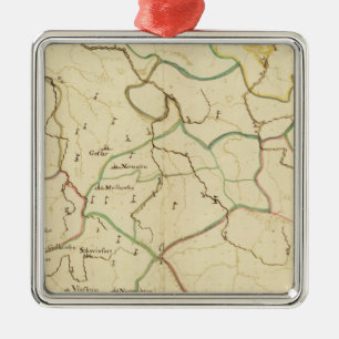 Ornement Carré Argenté Villes allemandes