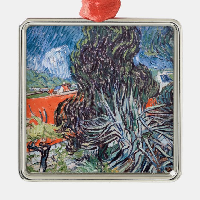 Ornement Carré Argenté Vincent van Gogh - Doctor Gachet's Garden (Devant)