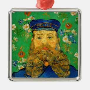 Ornement Carré Argenté Vincent Van Gogh - Postman Joseph Roulin