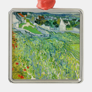 Ornement Carré Argenté Vincent van Gogh - Vignobles à Auvers