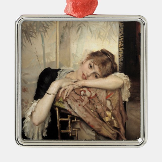Ornement Carré Argenté Virginie (La Parisienne) (par Albert Edelfeel) (Devant)