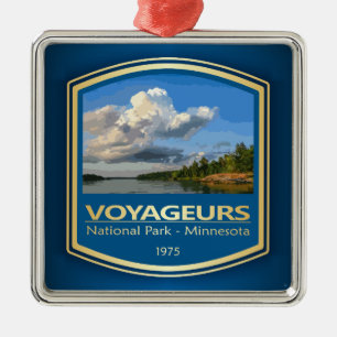 Ornement Carré Argenté Voyageurs NP (PF1)