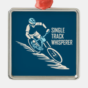 Ornement Carré Argenté VTT Whisperer à une voie