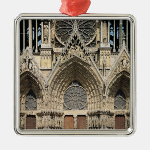 Ornement Carré Argenté Vue de la façade, 13ème-14ème siècle