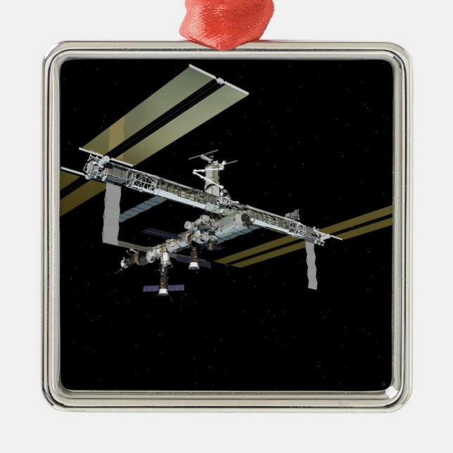 Ornement Carré Argenté Vue générée par ordinateur 21 (Devant)