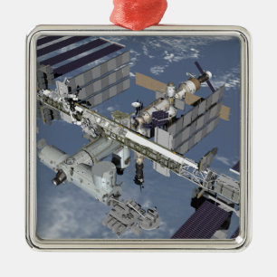 Ornement Carré Argenté Vue générée par ordinateur 5