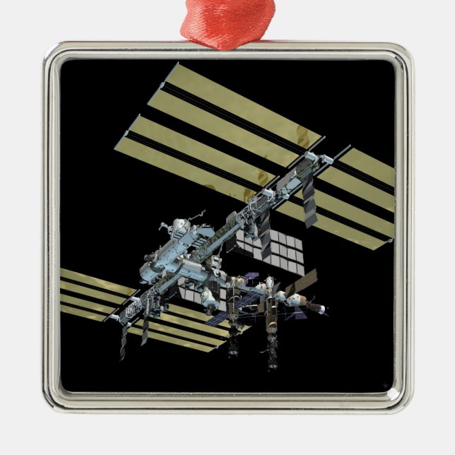 Ornement Carré Argenté Vue générée par ordinateur 9 (Devant)