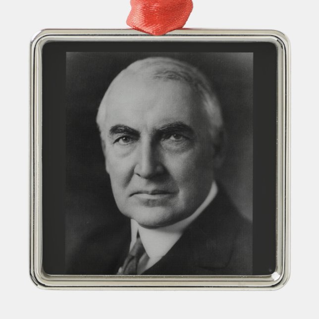 Ornement Carré Argenté Warren G. Harding (Devant)