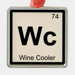 Ornement Carré Argenté Wc - Rafraîchisseur de vin Symbole du tableau péri