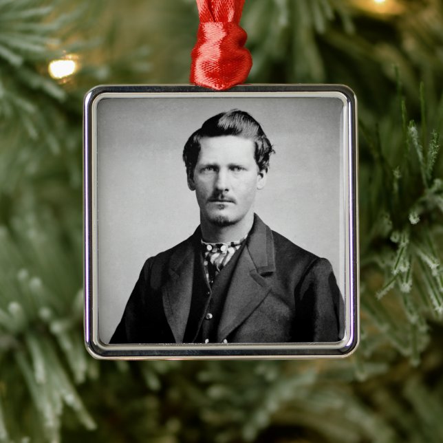 Ornement Carré Argenté Wyatt Earp : Lawman, Gunfighter, Gardien de salon (Arbre)