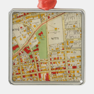 Ornement Carré Argenté Yonkers New York