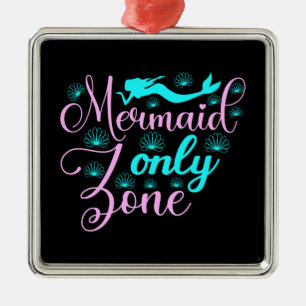 Ornement Carré Argenté Zone Mermaid uniquement