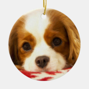 Ornement Cavalier King Charles Spaniel flocon de n