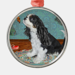 Ornement Cavalier Spaniel, Tri Cavalier sur aqua
