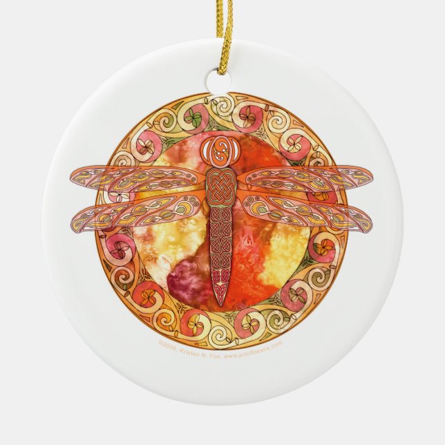 Ornement celtique de libellule (Devant)