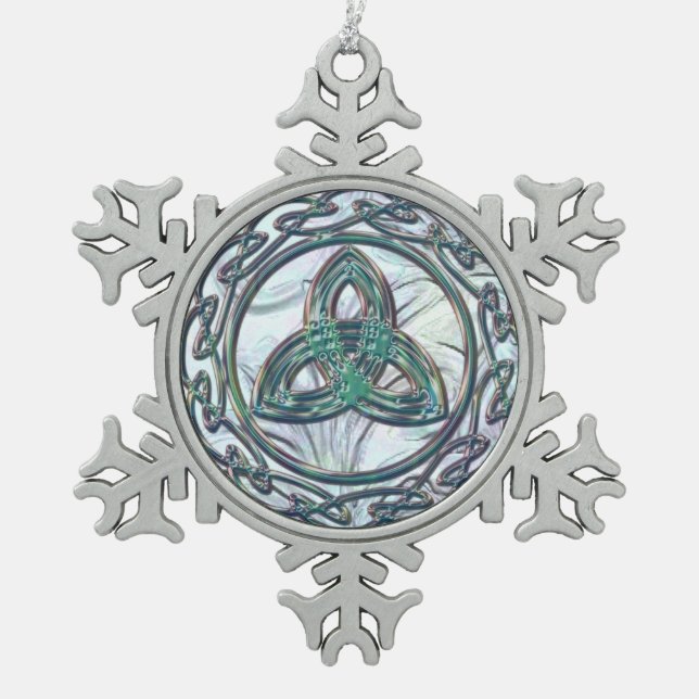 Ornement celtique vert en bon état de Noël de (Devant)