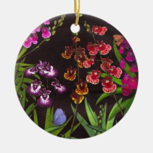 Ornement chevauchant d'orchidées d'Oncidium