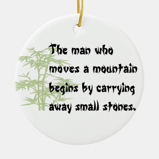 Ornement chinois de Noël de proverbe (Devant)