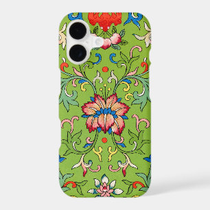 Ornement chinois vintage Owen Jones floral vert