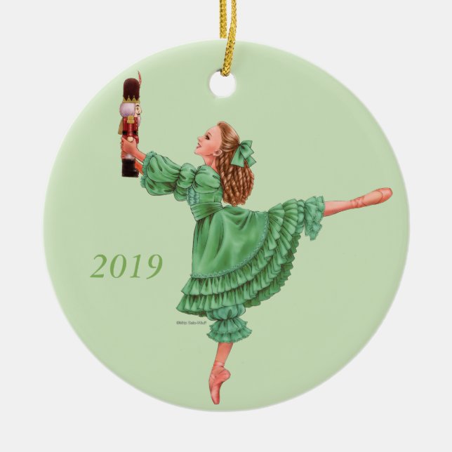 Ornement Clara - Costume vert - Personnaliser (Devant)