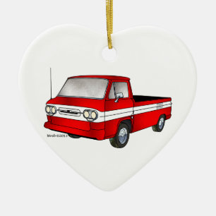 Ornement Cœur En Céramique 60-61 collecte de Corvair Rampside