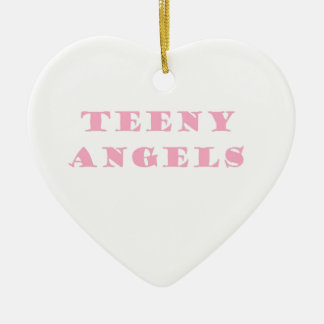 Ornement Cœur En Céramique ange adolescent