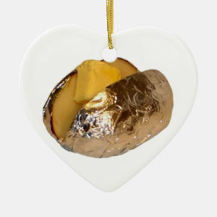 Ornement Cœur En Céramique Baked potato