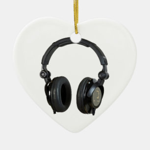 Ornement Cœur En Céramique Casque Pop Art