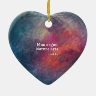 Ornement Cœur En Céramique Changement climatique : Les "hommes conception