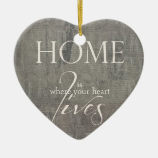 Ornement Cœur En Céramique Charmant coeur de décor "sweet home"