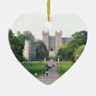 Ornement Cœur En Céramique Château de Windsor