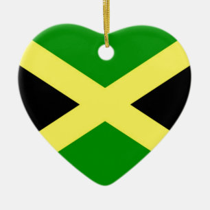 Ornement Cœur En Céramique Coût bas ! Drapeau de la Jamaïque