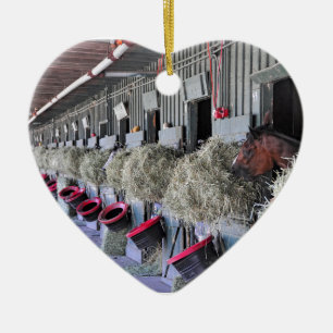 Ornement Cœur En Céramique Écuries d'Ogden Phipps