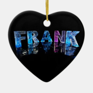 Ornement Cœur En Céramique Frank nommé dans 3D s'allume (la photographie)