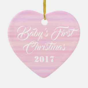 Ornement Cœur En Céramique HAMbyWG - Ornement en forme de coeur - Premier béb
