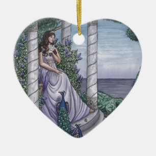 Ornement Cœur En Céramique Hera