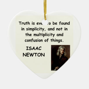 Ornement Cœur En Céramique Isaac Newton