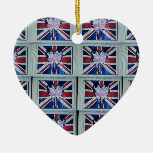 Ornement Cœur En Céramique J'aime Angleterre.png (Devant)