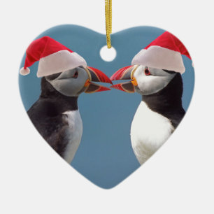 Ornement Cœur En Céramique Joyeux Noël