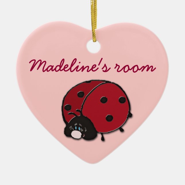 Ornement Cœur En Céramique La chambre de Madeline (Devant)