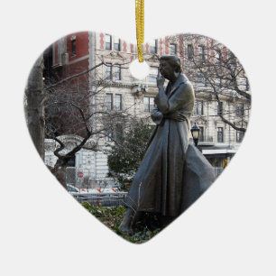 Ornement Cœur En Céramique Le monument Eleanor Roosevelt