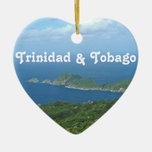 Ornement Cœur En Céramique Le Trinidad-et-Tobago